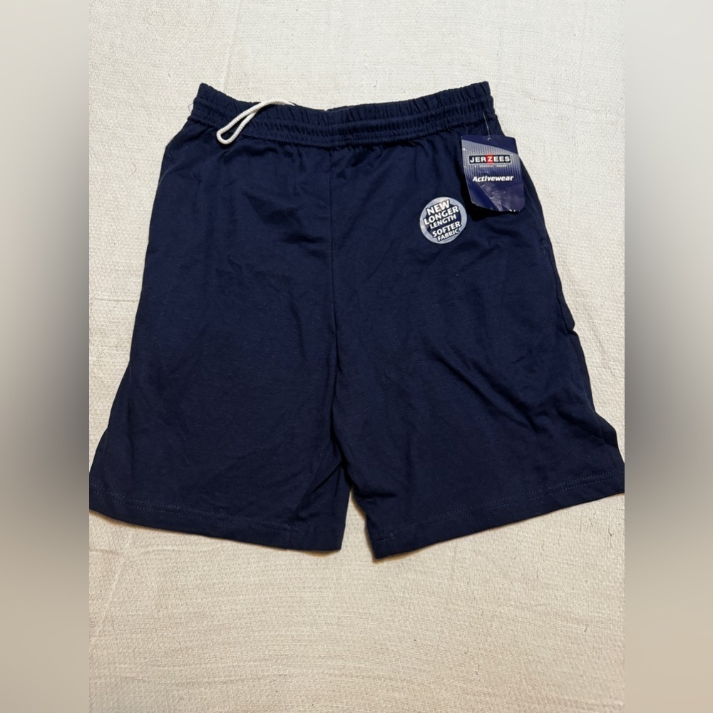 BNWT Jerzees Activewear Navy Athletic Shorts Small